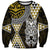 Yellow Aotearoa Niho Taniwha Sweatshirt Maori Mythology Tooth - Taniko Motifs