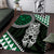 Green Aotearoa Niho Taniwha Area Rug Maori Mythology Tooth - Taniko Motifs