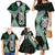 Green Aotearoa Niho Taniwha Family Matching Mermaid Dress and Hawaiian Shirt Maori Mythology Tooth - Taniko Motifs