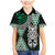 Green Aotearoa Niho Taniwha Family Matching Mermaid Dress and Hawaiian Shirt Maori Mythology Tooth - Taniko Motifs