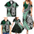 Green Aotearoa Niho Taniwha Family Matching Summer Maxi Dress and Hawaiian Shirt Maori Mythology Tooth - Taniko Motifs