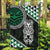 Green Aotearoa Niho Taniwha Garden Flag Maori Mythology Tooth - Taniko Motifs