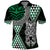 Green Aotearoa Niho Taniwha Polo Shirt Maori Mythology Tooth - Taniko Motifs