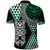 Green Aotearoa Niho Taniwha Polo Shirt Maori Mythology Tooth - Taniko Motifs