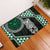 Green Aotearoa Niho Taniwha Rubber Doormat Maori Mythology Tooth - Taniko Motifs