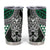 Green Aotearoa Niho Taniwha Tumbler Cup Maori Mythology Tooth - Taniko Motifs