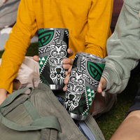 Green Aotearoa Niho Taniwha Tumbler Cup Maori Mythology Tooth - Taniko Motifs LT14 - Polynesian Pride