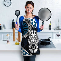 Blue Aotearoa Niho Taniwha Apron Maori Mythology Tooth - Taniko Motifs LT14 - Polynesian Pride