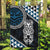 Blue Aotearoa Niho Taniwha Garden Flag Maori Mythology Tooth - Taniko Motifs