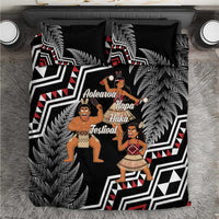 Aotearoa Kapa Haka Bedding Set 2025 Festival - Traditional Maori Dance LT14 Black - Polynesian Pride