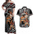 Aotearoa Kapa Haka Couples Matching Off Shoulder Maxi Dress and Hawaiian Shirt 2025 Festival - Traditional Maori Dance