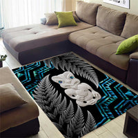 Aotearoa Taniko Paua Shell With Hei Tiki Area Rug LT14 - Polynesian Pride