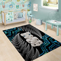Aotearoa Taniko Paua Shell With Hei Tiki Area Rug LT14 - Polynesian Pride