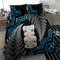 Aotearoa Taniko Paua Shell With Hei Tiki Bedding Set LT14 - Polynesian Pride