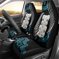 Aotearoa Taniko Paua Shell With Hei Tiki Car Seat Cover LT14 - Polynesian Pride