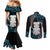 Aotearoa Taniko Paua Shell With Hei Tiki Couples Matching Mermaid Dress and Long Sleeve Button Shirt