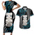 Aotearoa Taniko Paua Shell With Hei Tiki Couples Matching Short Sleeve Bodycon Dress and Hawaiian Shirt