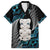 Aotearoa Taniko Paua Shell With Hei Tiki Family Matching Off Shoulder Maxi Dress and Hawaiian Shirt