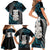 Aotearoa Taniko Paua Shell With Hei Tiki Family Matching Short Sleeve Bodycon Dress and Hawaiian Shirt