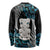 Aotearoa Taniko Paua Shell With Hei Tiki Long Sleeve Shirt