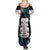 Aotearoa Taniko Paua Shell With Hei Tiki Summer Maxi Dress