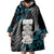 Aotearoa Taniko Paua Shell With Hei Tiki Wearable Blanket Hoodie