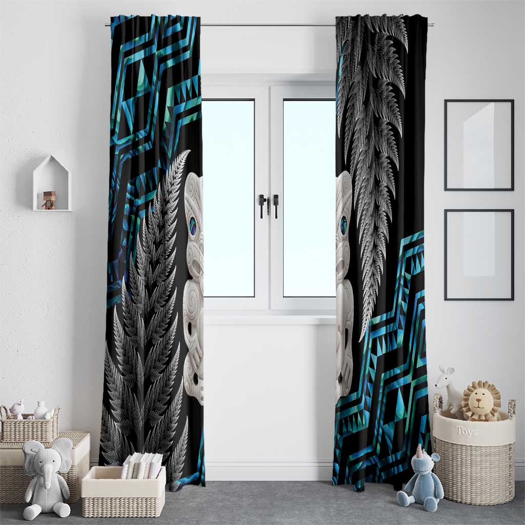 Aotearoa Taniko Paua Shell With Hei Tiki Window Curtain LT14 - Polynesian Pride
