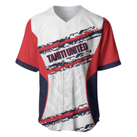 AS Venus Tahiti Football Custom Baseball Jersey Go Champions Polynesian Pattern LT14 White - Polynesian Pride