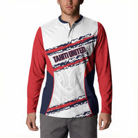 AS Venus Tahiti Football Custom Button Sweatshirt Go Champions Polynesian Pattern LT14 - Polynesian Pride