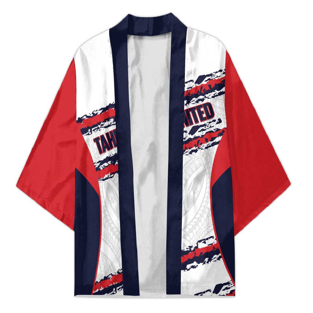 AS Venus Tahiti Football Custom Kimono Go Champions Polynesian Pattern LT14 Unisex White - Polynesian Pride