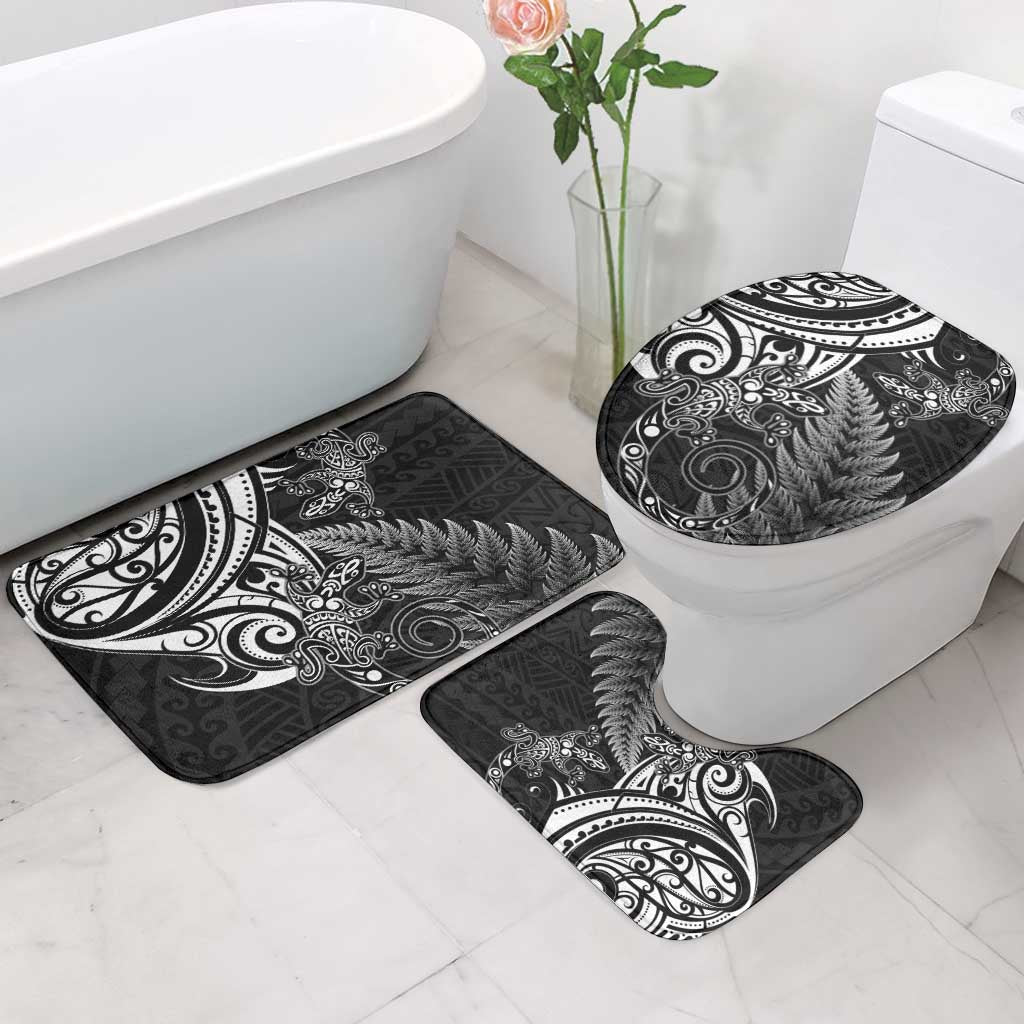 New Zealand Lizard Bathroom Set Silver Fern Aotearoa Maori LT14 - Polynesian Pride