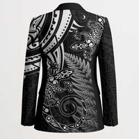 New Zealand Lizard Blazer Silver Fern Aotearoa Maori LT14 - Polynesian Pride