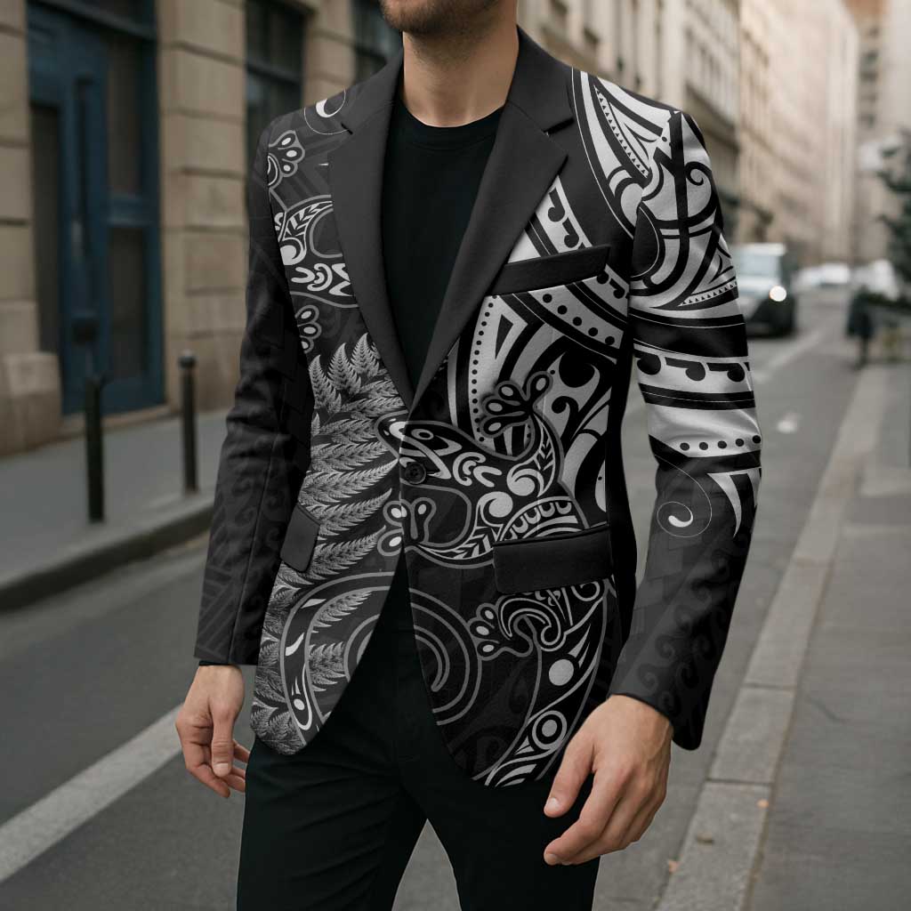 New Zealand Lizard Blazer Silver Fern Aotearoa Maori LT14 - Polynesian Pride