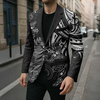 New Zealand Lizard Blazer Silver Fern Aotearoa Maori LT14 - Polynesian Pride