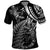 New Zealand Lizard Polo Shirt Silver Fern Aotearoa Maori LT14 Black - Polynesian Pride