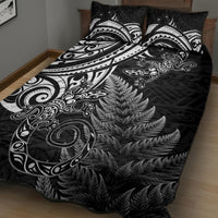 New Zealand Lizard Quilt Bed Set Silver Fern Aotearoa Maori LT14 - Polynesian Pride