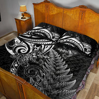 New Zealand Lizard Quilt Bed Set Silver Fern Aotearoa Maori LT14 - Polynesian Pride
