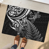 New Zealand Lizard Rubber Doormat Silver Fern Aotearoa Maori LT14 - Polynesian Pride