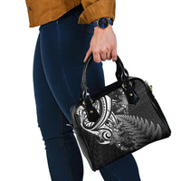 New Zealand Lizard Shoulder Handbag Silver Fern Aotearoa Maori LT14 - Polynesian Pride