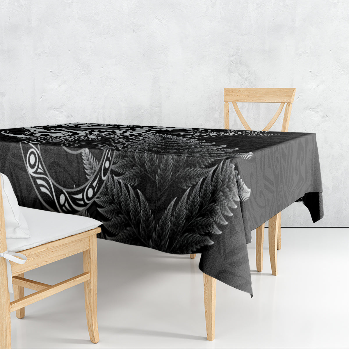 New Zealand Lizard Tablecloth Silver Fern Aotearoa Maori LT14 - Polynesian Pride