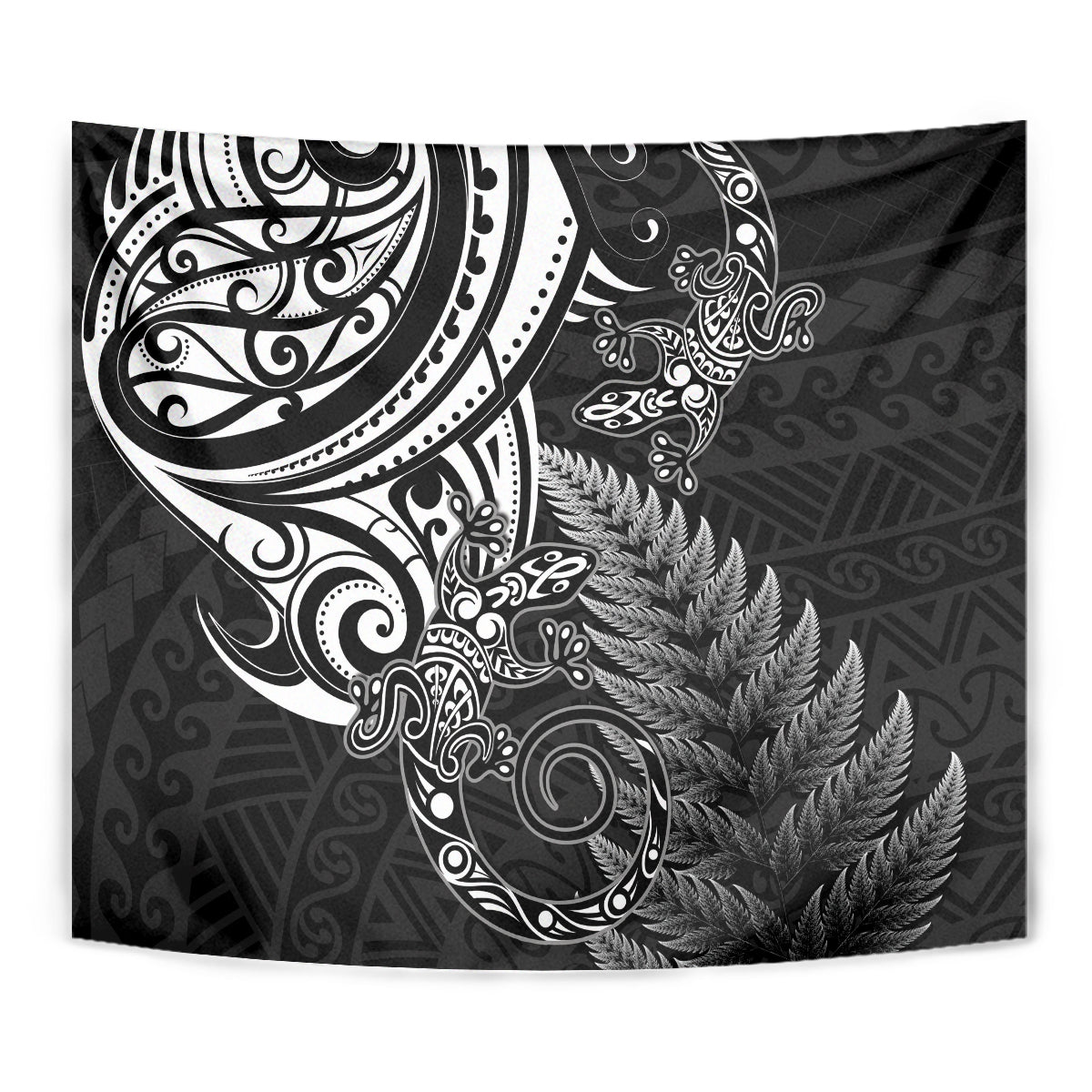 New Zealand Lizard Tapestry Silver Fern Aotearoa Maori LT14 - Polynesian Pride