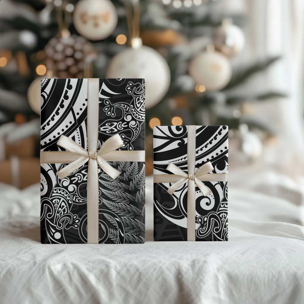 New Zealand Lizard Wrapping Paper Silver Fern Aotearoa Maori LT14 - Polynesian Pride