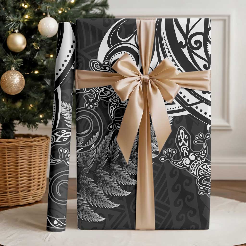 New Zealand Lizard Wrapping Paper Silver Fern Aotearoa Maori LT14 - Polynesian Pride