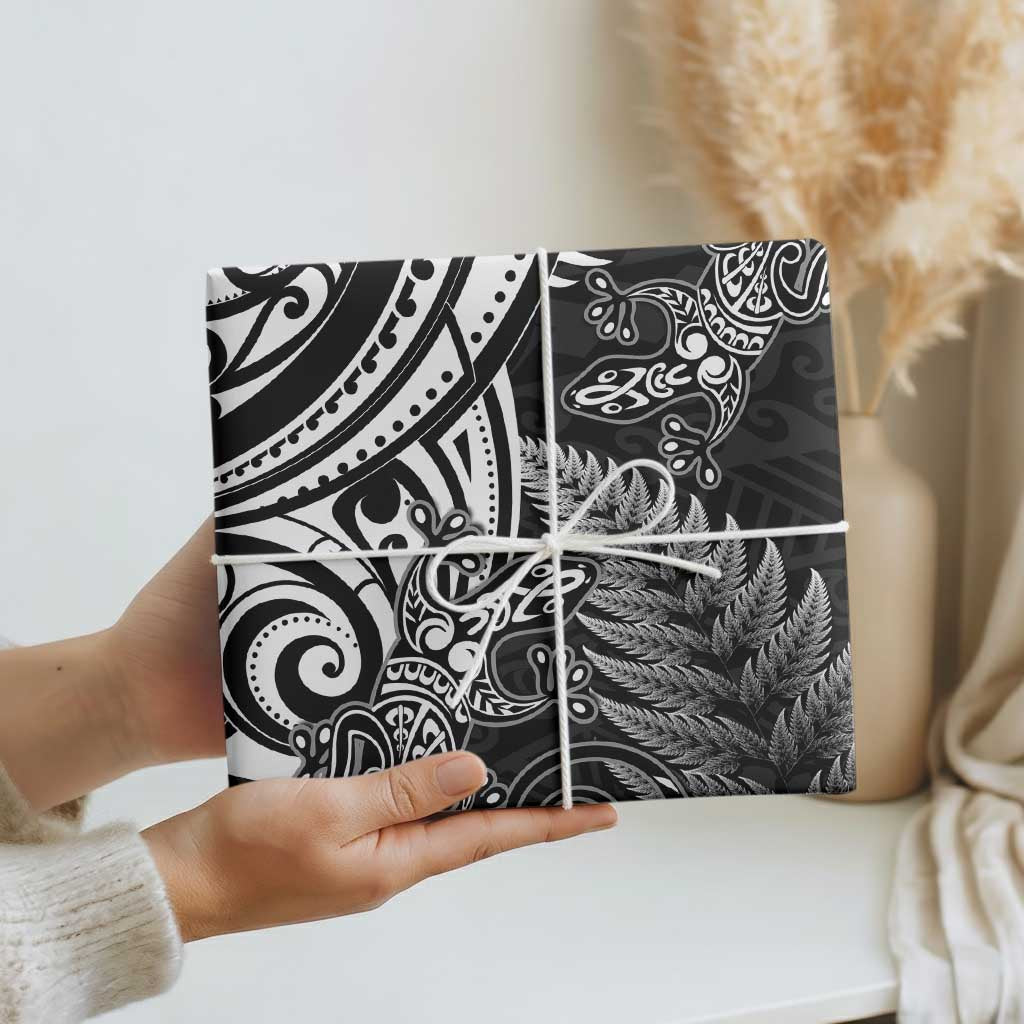 New Zealand Lizard Wrapping Paper Silver Fern Aotearoa Maori LT14 - Polynesian Pride