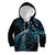 New Zealand Lizard Kid Hoodie Silver Fern Aotearoa Maori With Paua Shell LT14 Hoodie Turquoise - Polynesian Pride