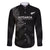 New Zealand Haka Rugby Family Matching Mermaid Dress and Hawaiian Shirt 2024 Pacific Go Black Silver Fern LT14 Dad's Shirt - Long Sleeve Black - Polynesian Pride