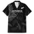 New Zealand Haka Rugby Family Matching Summer Maxi Dress and Hawaiian Shirt 2024 Pacific Go Black Silver Fern LT14 Dad's Shirt - Short Sleeve Black - Polynesian Pride