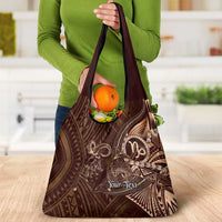 Personalised Polynesia Zodiac Capricorn Grocery Bag Galaxy Polynesian Pattern Chest Tattoo Style LT14 - Polynesian Pride