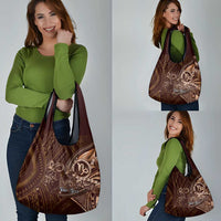 Personalised Polynesia Zodiac Capricorn Grocery Bag Galaxy Polynesian Pattern Chest Tattoo Style LT14 - Polynesian Pride