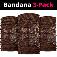 Personalised Polynesia Zodiac Capricorn Neck Gaiter Galaxy Polynesian Pattern Chest Tattoo Style LT14 package One Size: 25*50cm Brown - Polynesian Pride